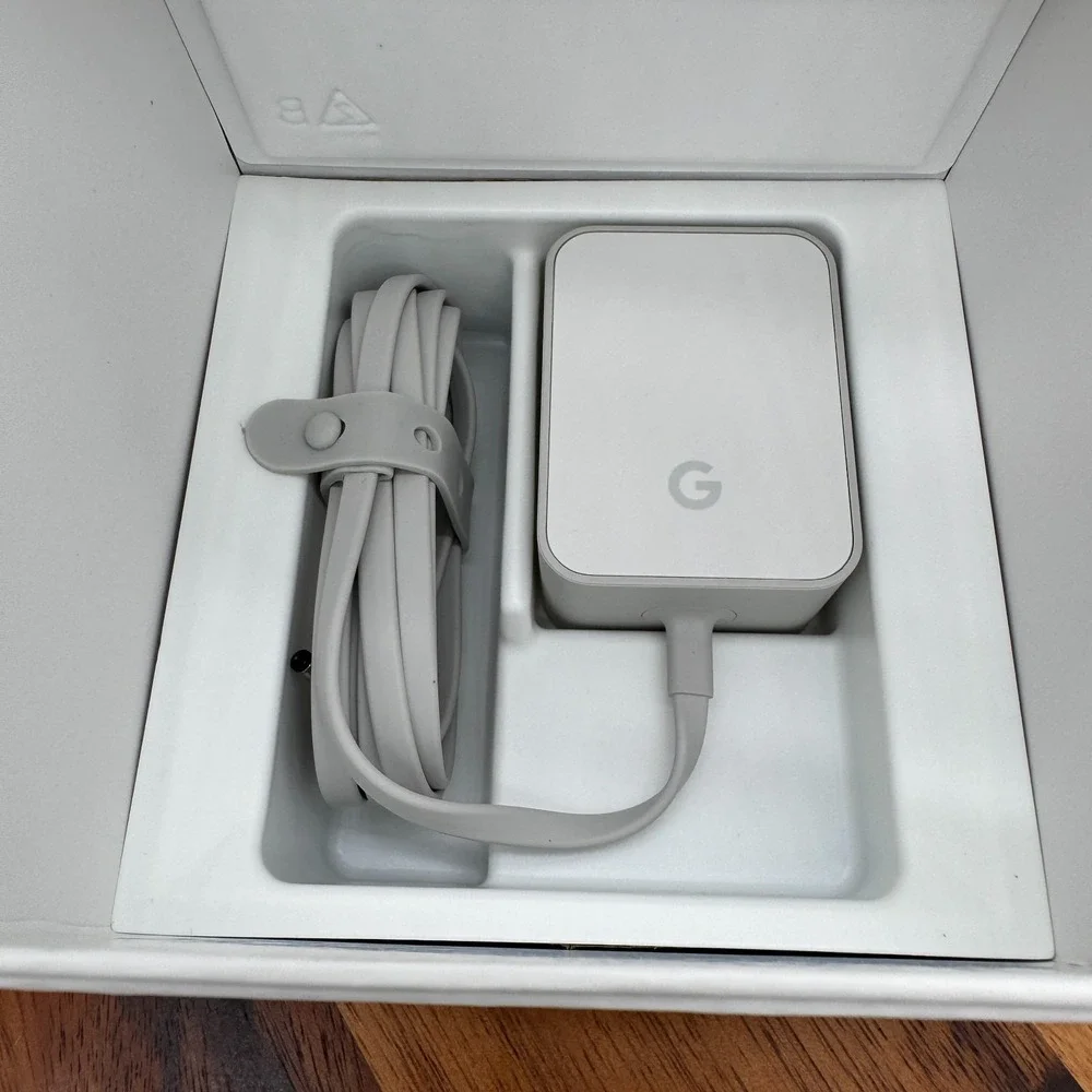 Google Home Voice-Activated Smart Speaker White Google Assistant NEW Open Box